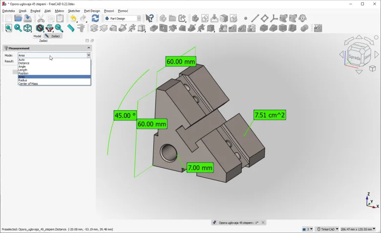 Alatka za merenje na 3D modelima