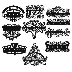 Šabloni za isecanje zidnih držača ključeva