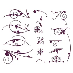 Kolekcija tipografskih ornamenata
