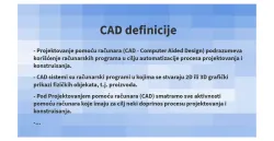 Definicije CAD sistema Definicije CAD sistema