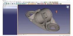 FreeCAD interfejs - 3D pogled