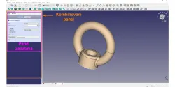 FreeCAD interfejs - Panel zadataka