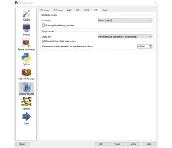 Podešavanje uvoza i izvoza SVG datoteka