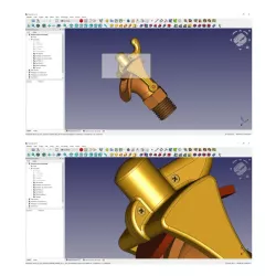 FreeCAD alatka zumiranje okvirom