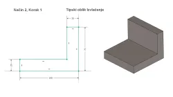 Razlaganje na tipske oblike - Način 2, Korak 1