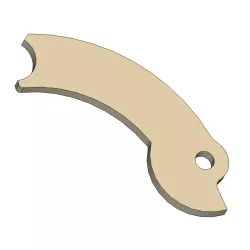 Bočna ploča glave - FreeCAD 3D model