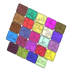 3D modeli piktograma letnjih olimpijskih igara