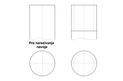 Crtanje spoljašnjeg navoja
